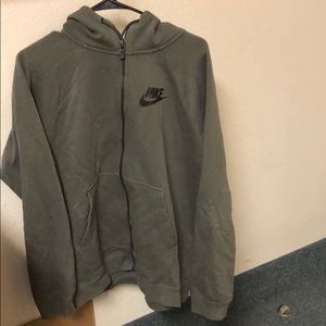 Green Nike zip up